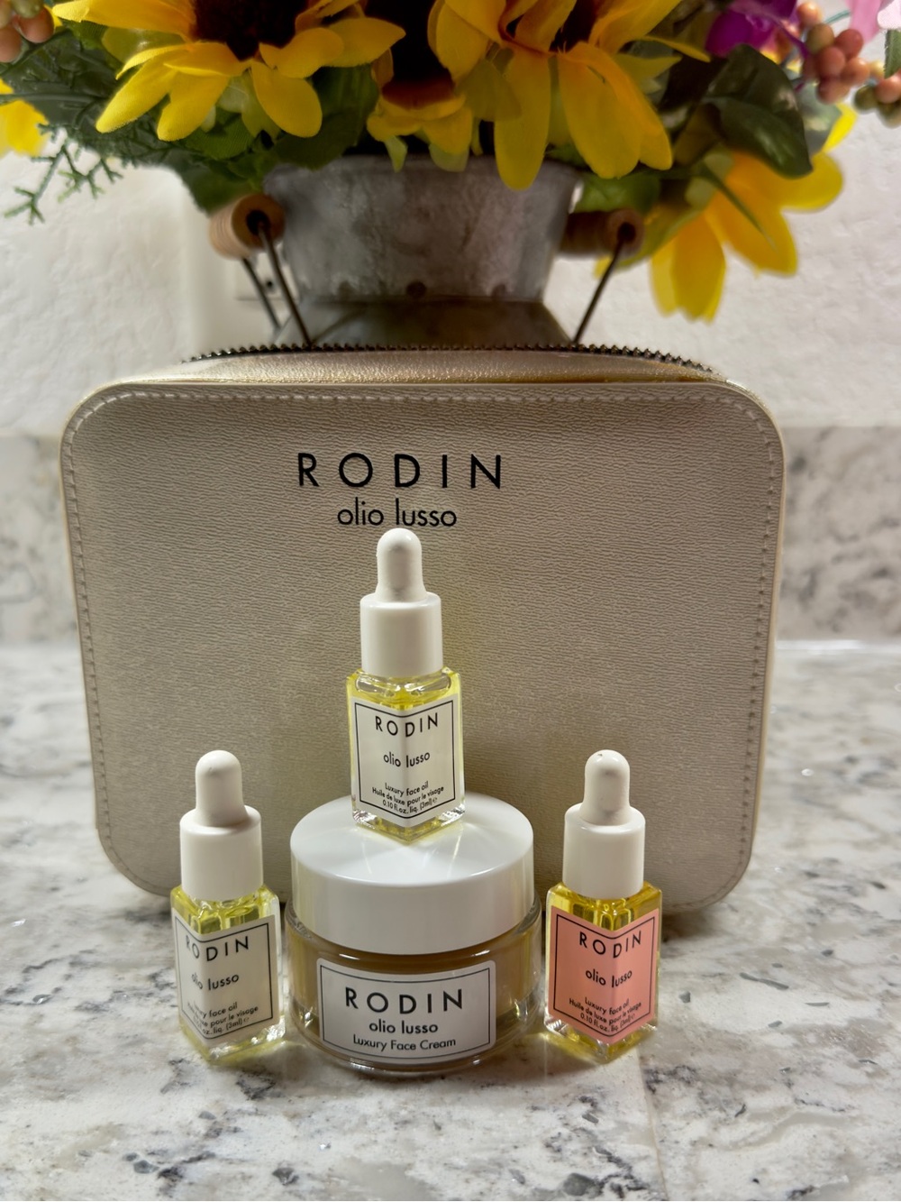 Rodin Olio Lusso Luxury Nourishing Skincare Set, 3 Oils & Face Cream